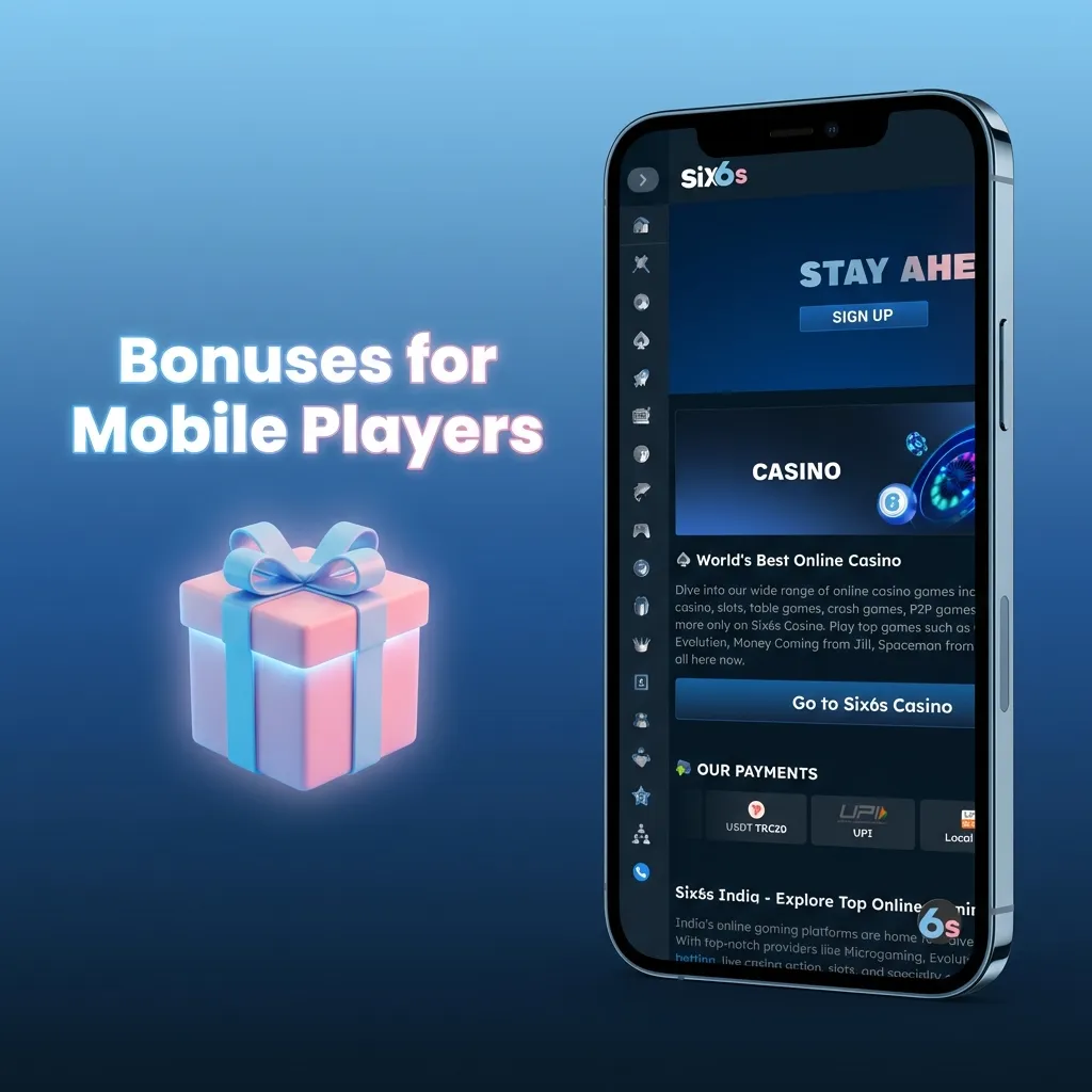 Mobile player checking bonus offers on smartphone with casino and sports betting promotions displayed on screen