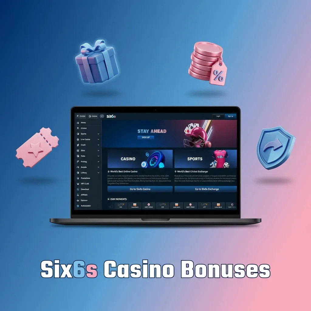 Six6s Casino welcome bonuses, reload offers, and live casino cashback promotions for new and existing players