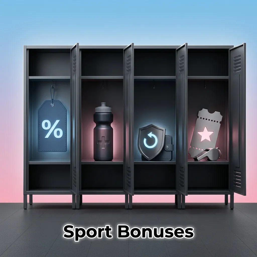 Sports betting bonuses including new member gift, cricket betting bonus, accumulator bonus, and esports reload offers