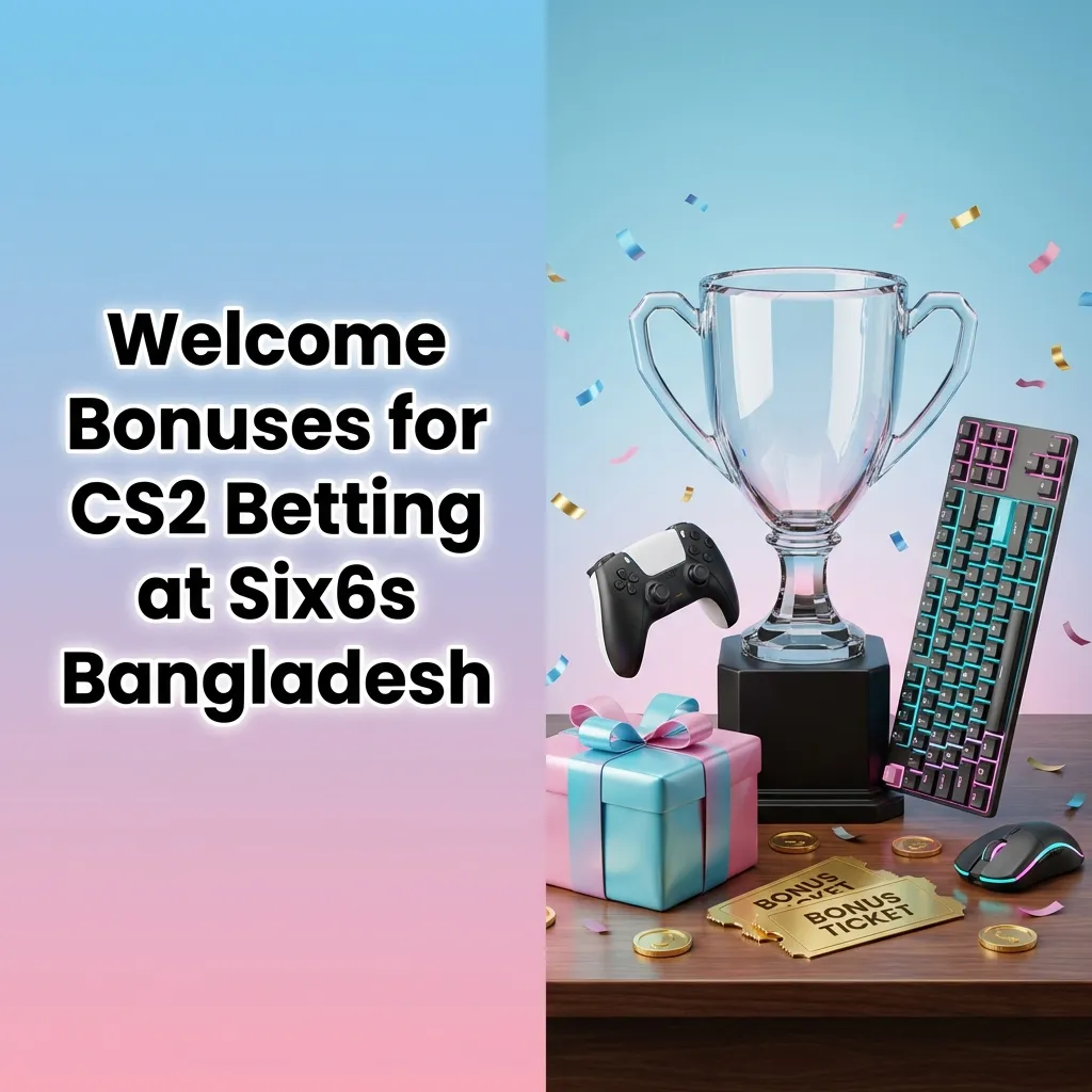 CS2 betting welcome bonuses at Six6s Bangladesh showing registration steps and deposit options for new players