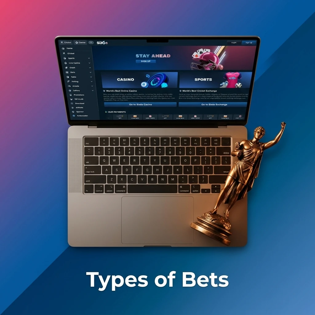 Single, Express, and System bet types on Six6s for Bangladesh bettors, showing various wagering structures
